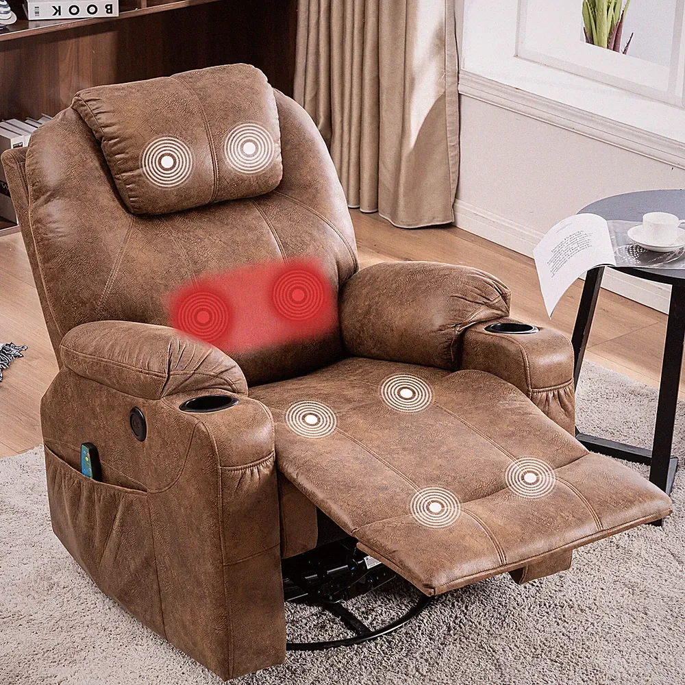 Faux Suede Glider