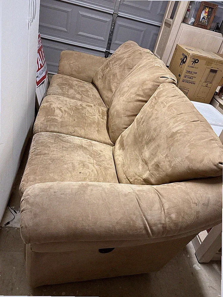 Reclining Couch And End Tables